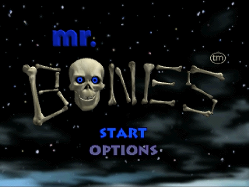 Mr. Bones title screen for Sega Saturn